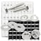 Boltsandnuts.Com Inch 316 Stainless Hex Cap Screws, Hex Nuts, Flat & Lock Washers - 2012 PCS Assortment Kit #511 - alternate 1